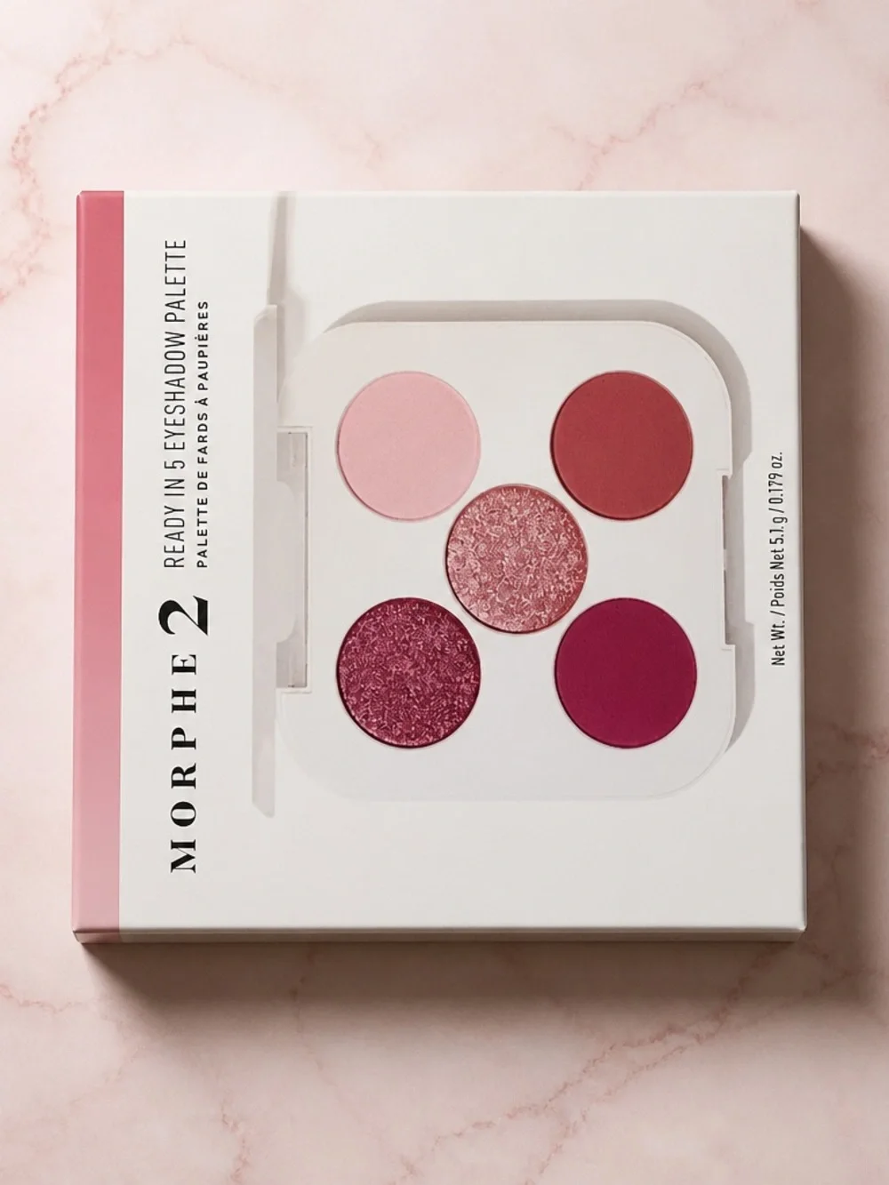 Morphe 2 Pink & Berry Eyeshadow Palette - 5 Shade Set